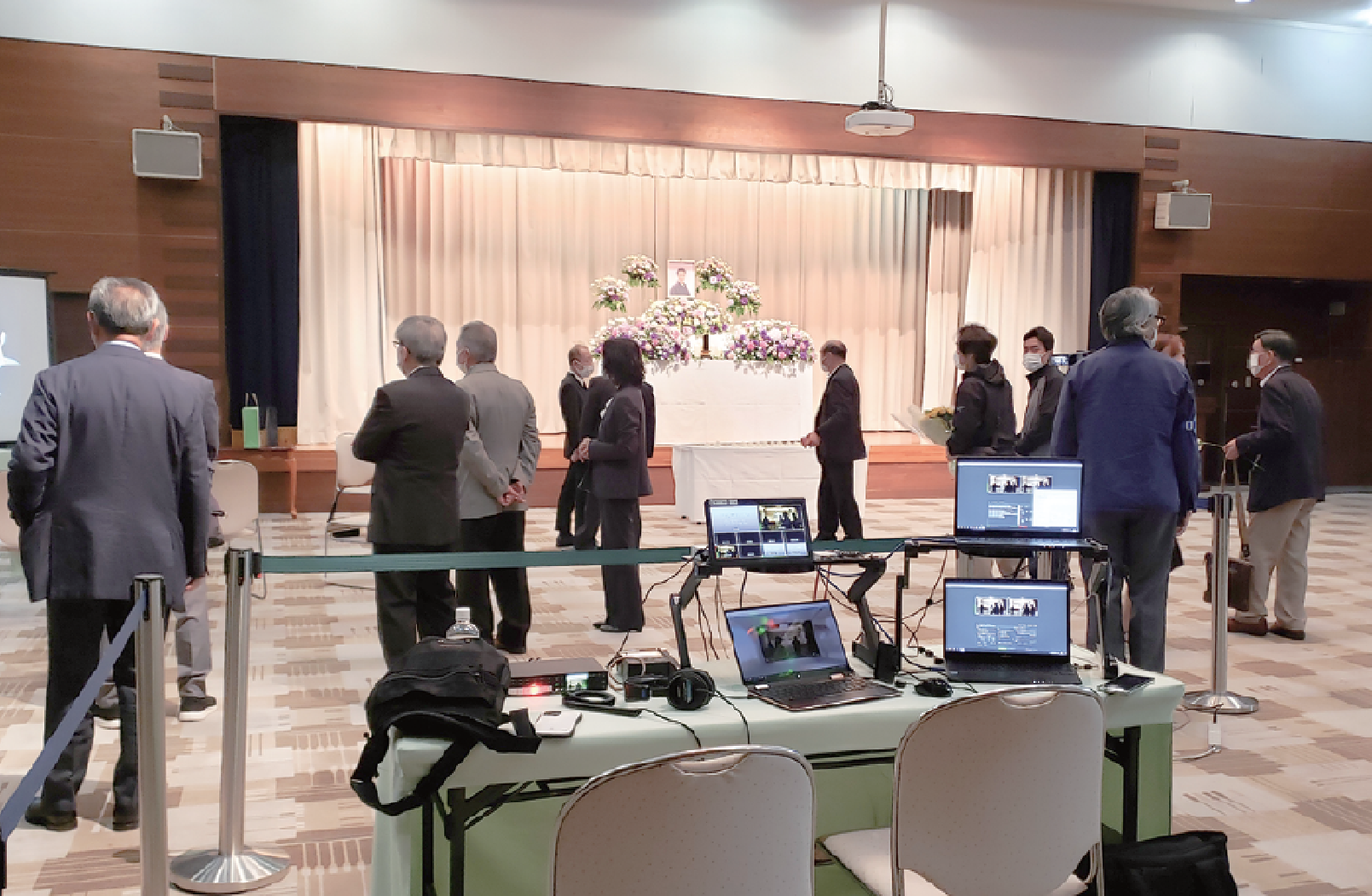 2022年5月に開催されたリアル×バーチャルお別れ会の様子