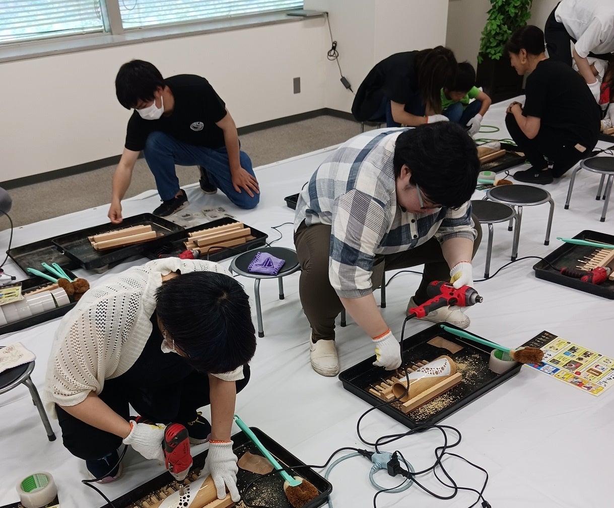 ▲社員とその家族が作成