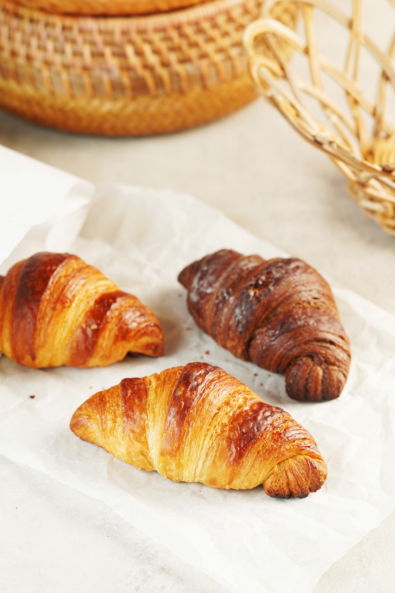 嵜本のクロワッサン3種