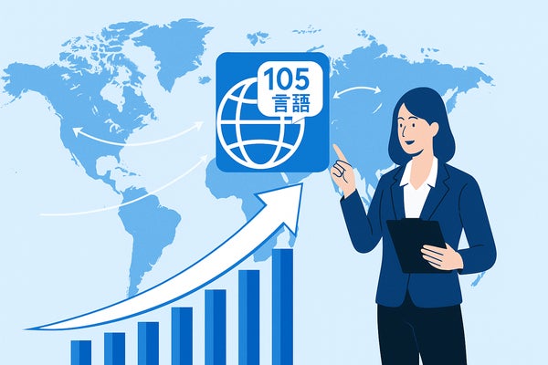 105カ国語に対応 → グローバル越境ECへ