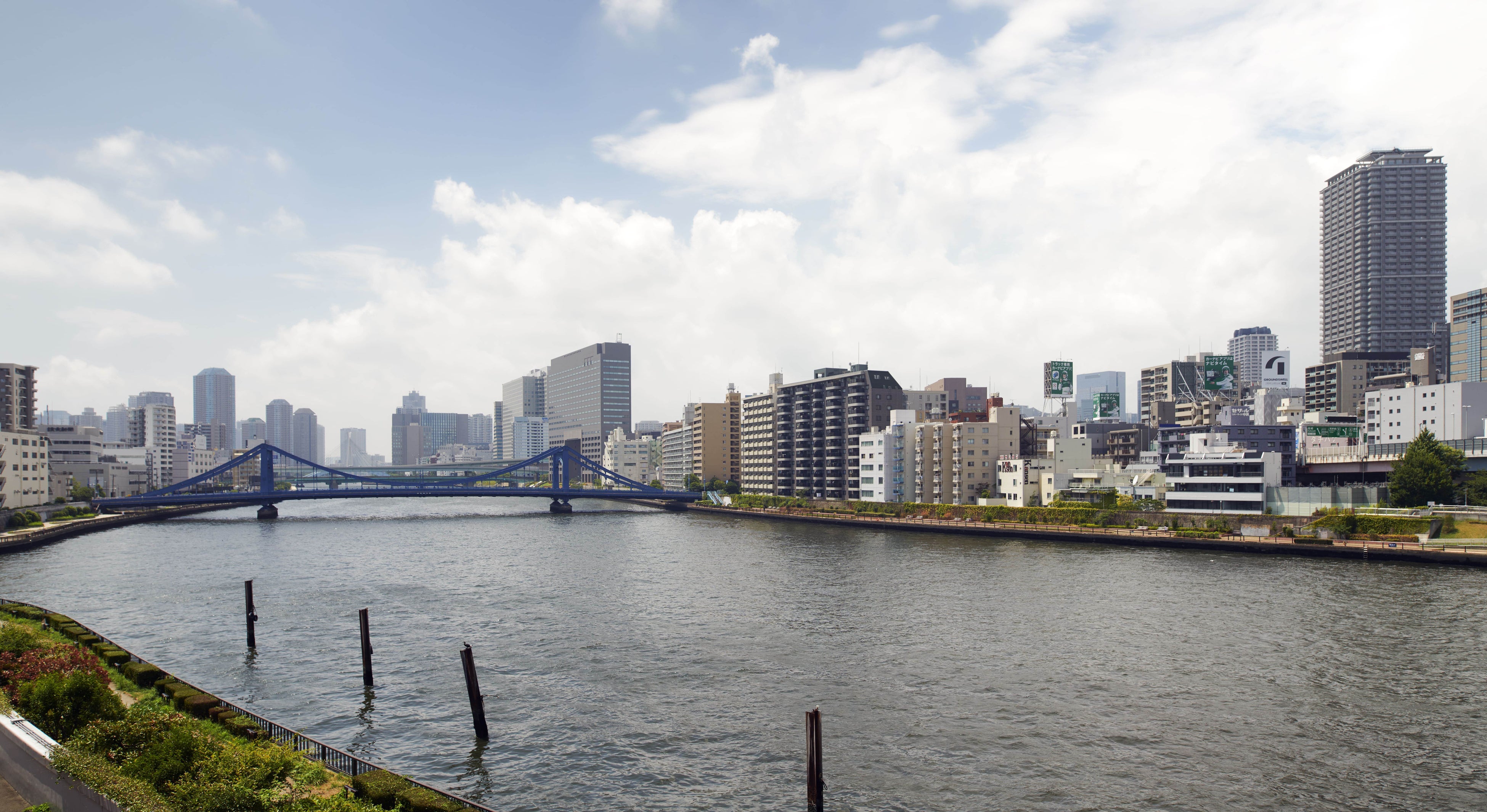 屋上庭園からの眺め