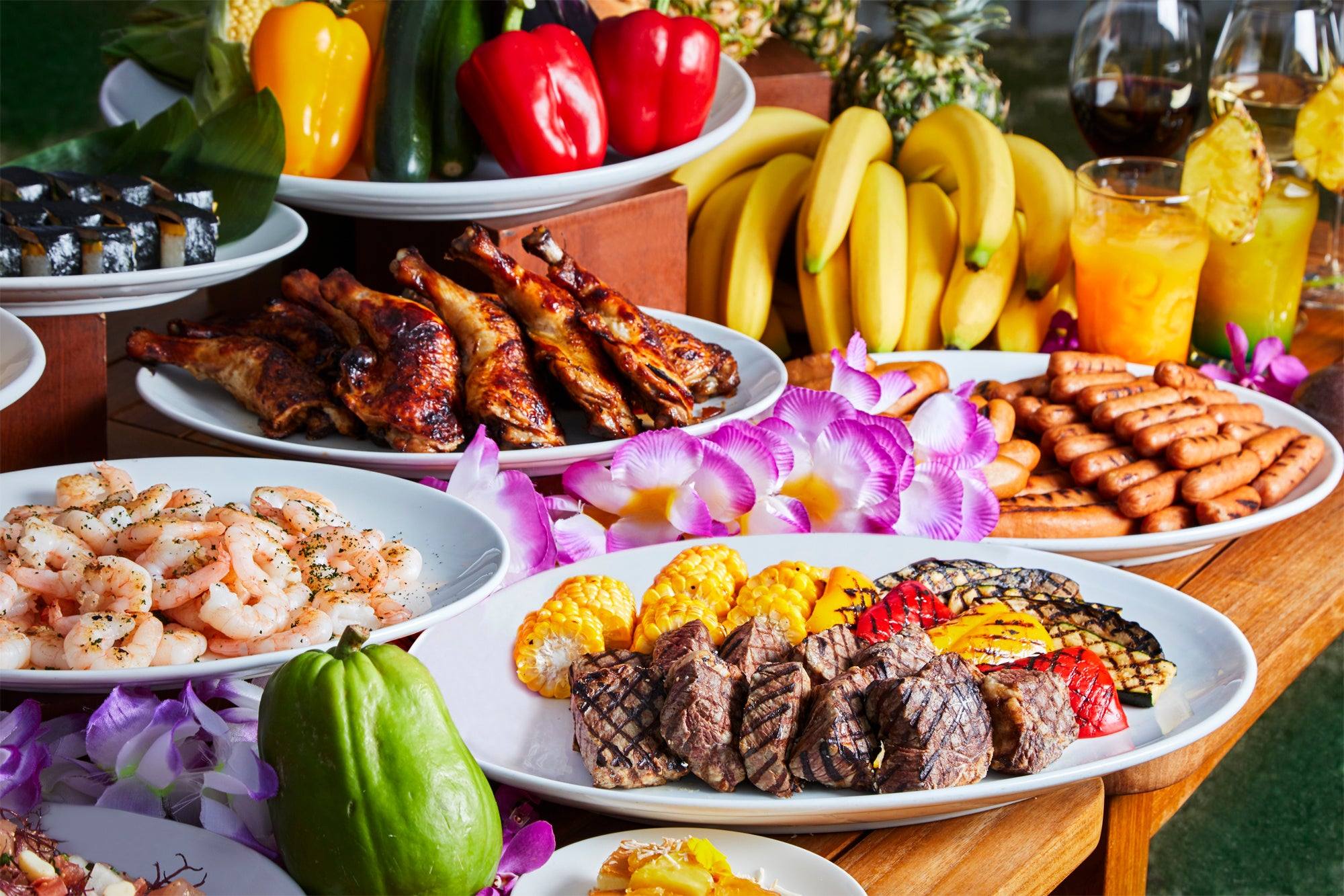 現地ハワイのレシピでつくる、ハワイアンフードとBBQが食べ放題