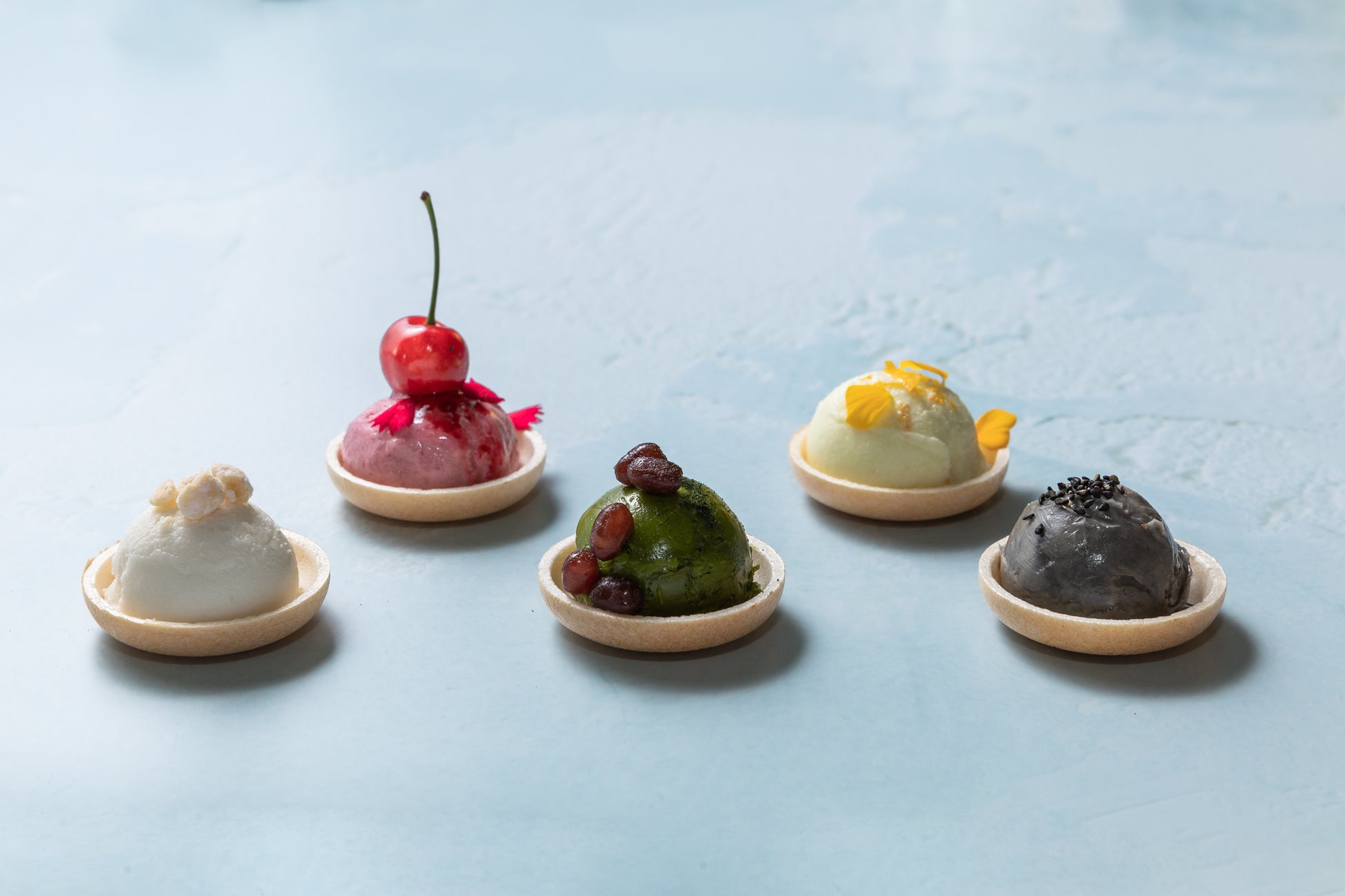 自家製アイスクリームも和テーマで5種類ラインナップ