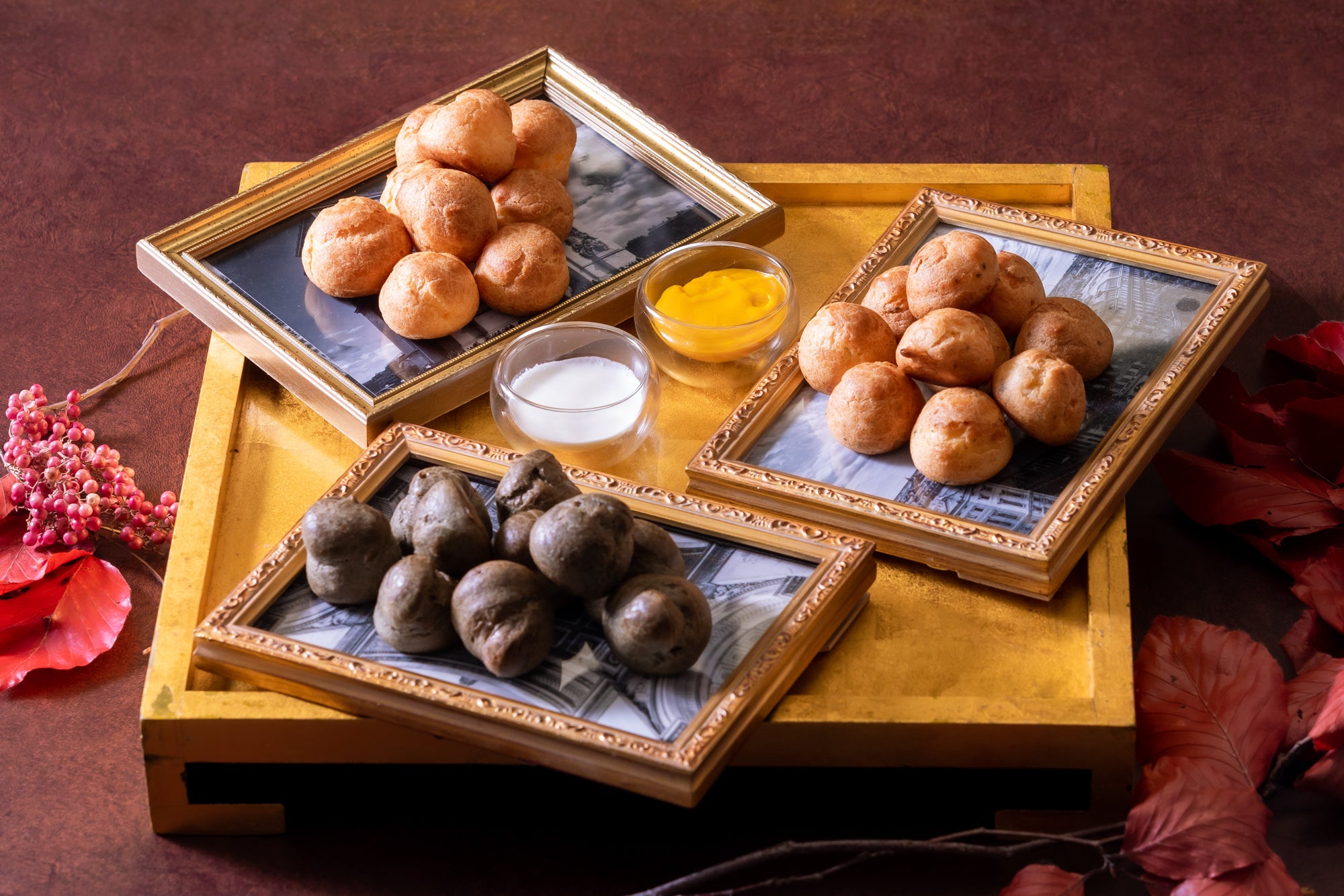 “グジェール”（3種のシュー生地）