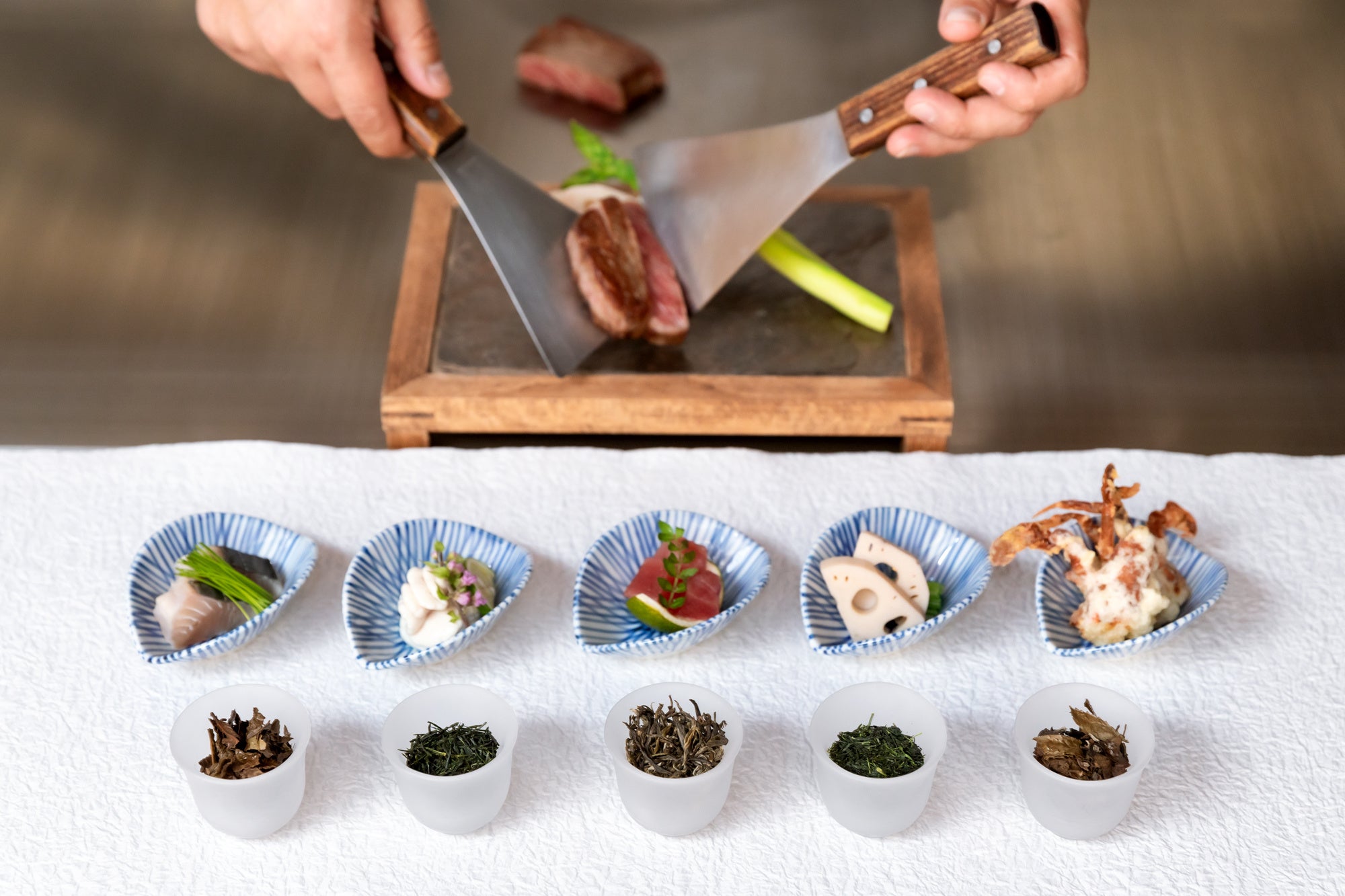 鉄板焼「彩」ジャパニーズティーコラボレーション メニューイメージ