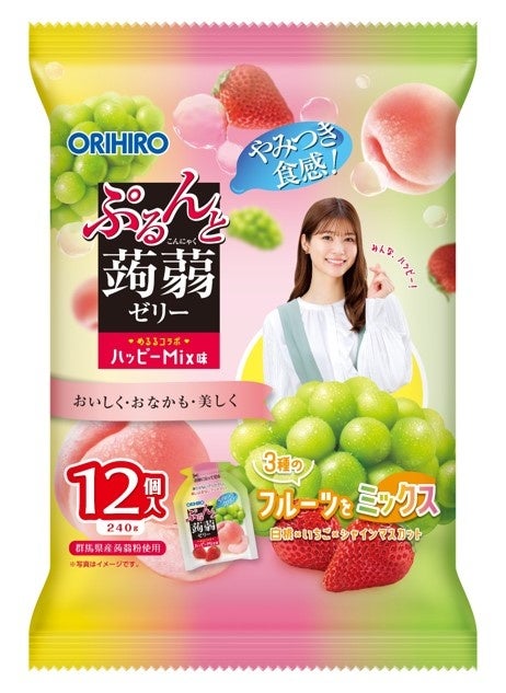 ぷるんぷるんQoo 蒟蒻畑　完熟フルーツゼリー　まとめ売り♪ 生見愛瑠さんと「ぷるんと蒟蒻ゼリー」がコラボレーション