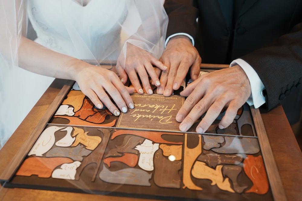 パズル型結婚証明書