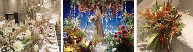 指名・フリーフラワーコーディネーター コーディネート実績一例