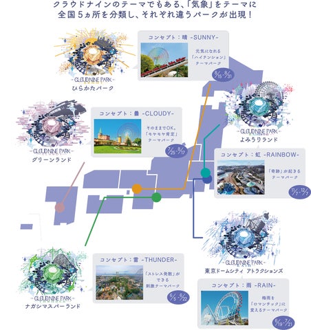 Adoなどが所属するクラウドナインが全国の人気遊園地5ヶ所と一斉 Adoなどが所属するクラウドナインが全国の人気遊園地5ヶ所と一斉