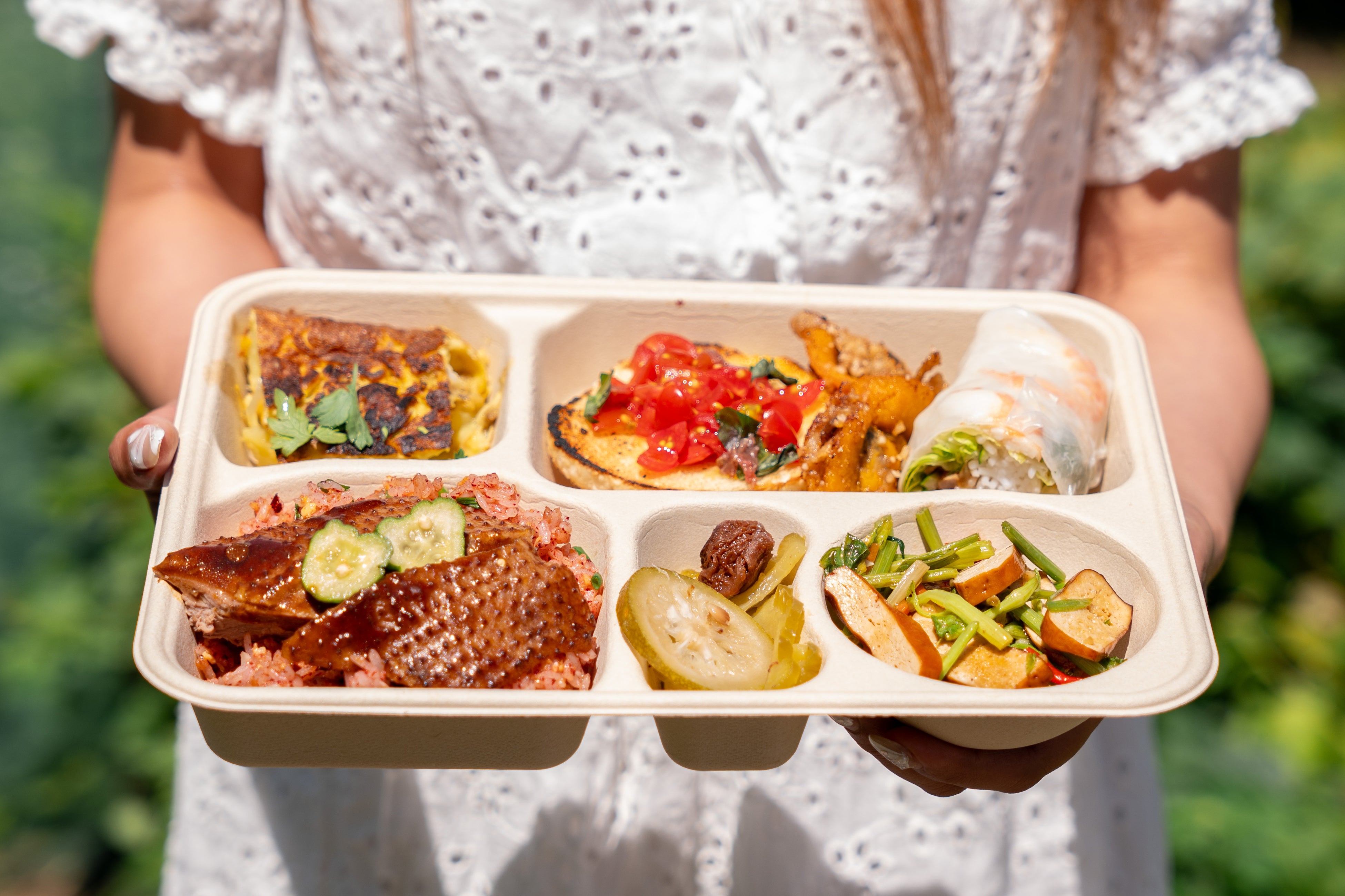 結婚後馬祖で生活する世界各地出身の女性らと考案したビエンナーレ期間限定のお弁当。 （画像提供：馬祖ビエンナーレ）