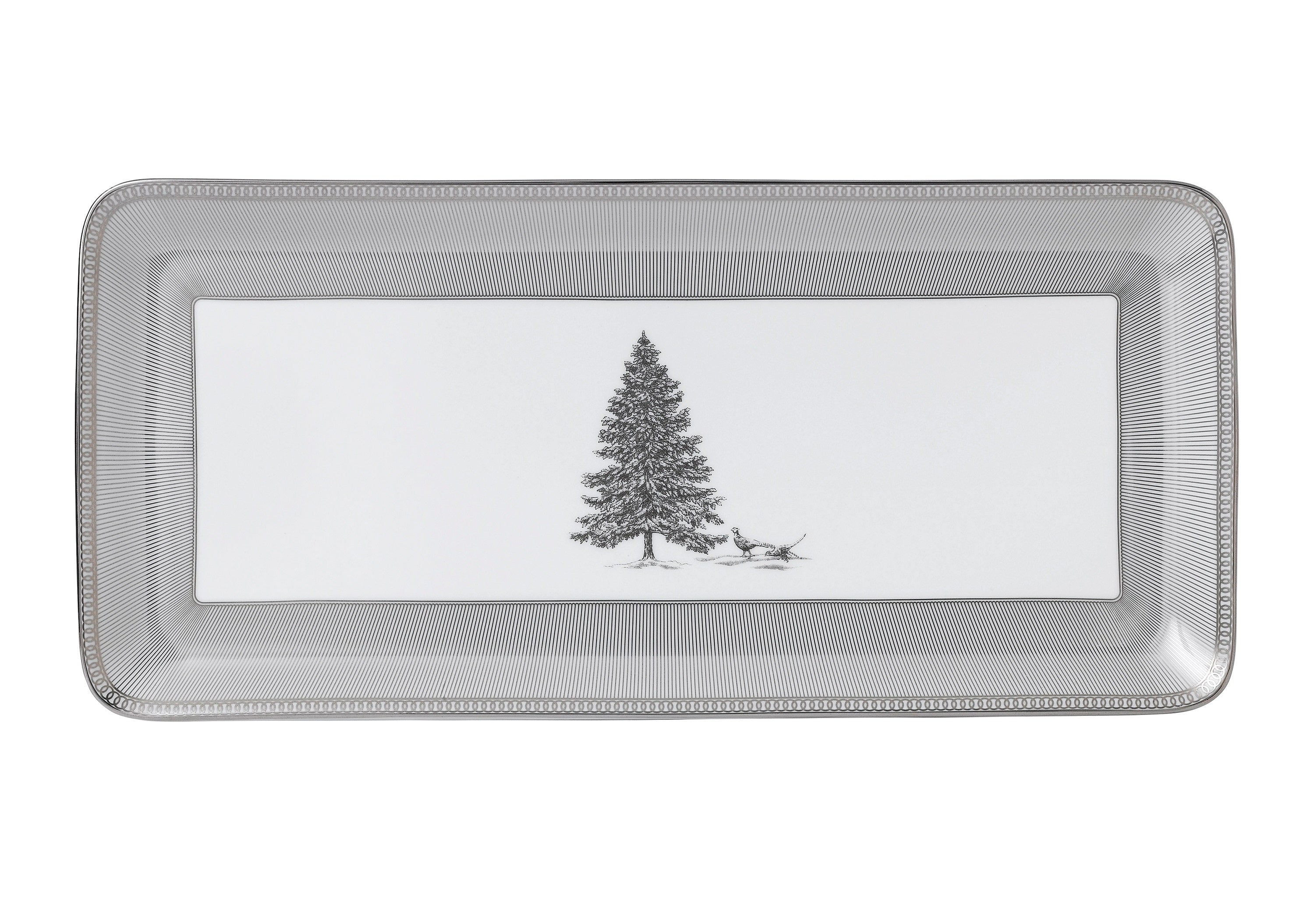 ウインター ホワイト サンドイッチトレイ