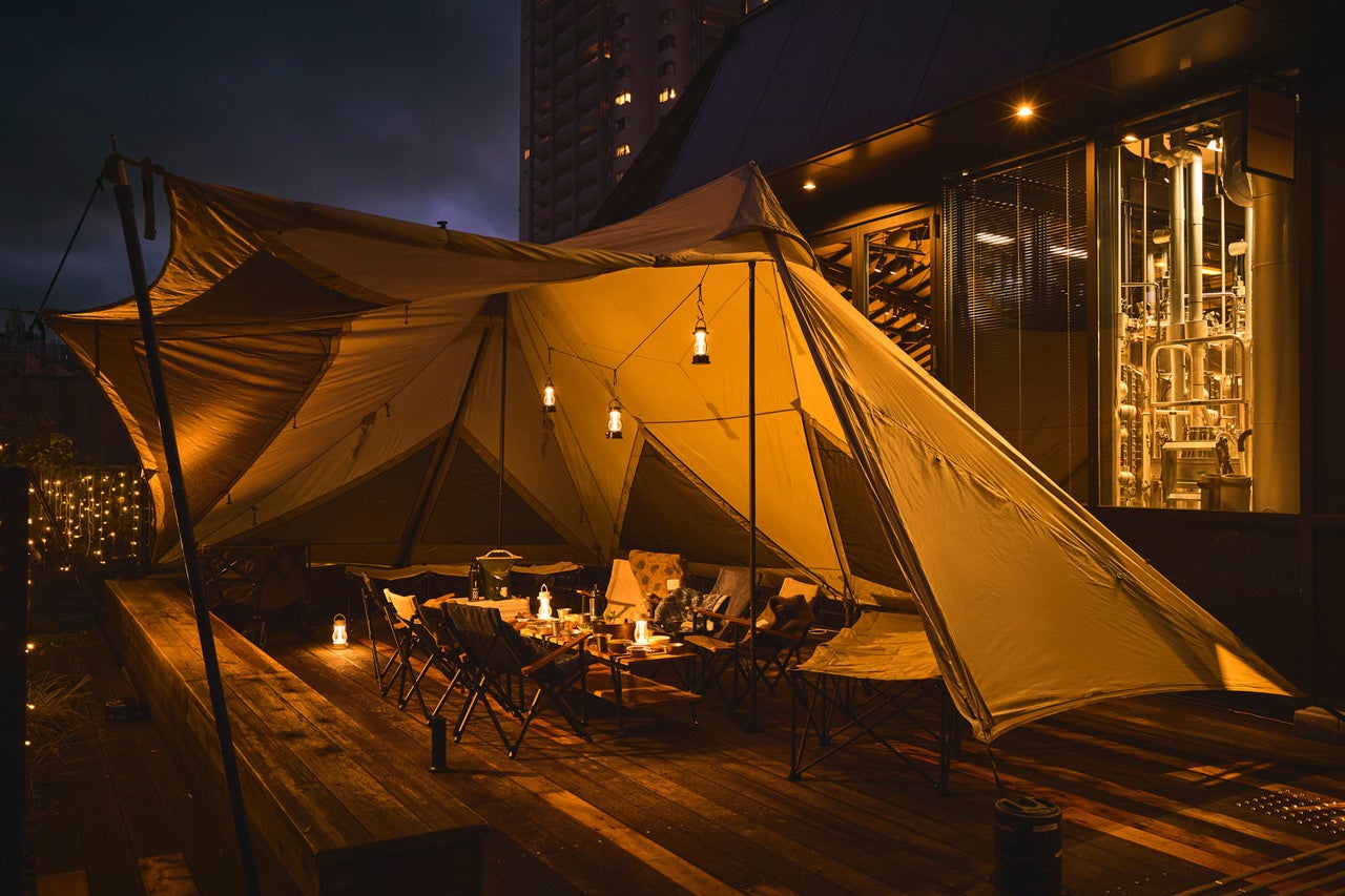 代官山でキャンプ体験！冬のホット黒ビールをテントで楽しむ!1日3組