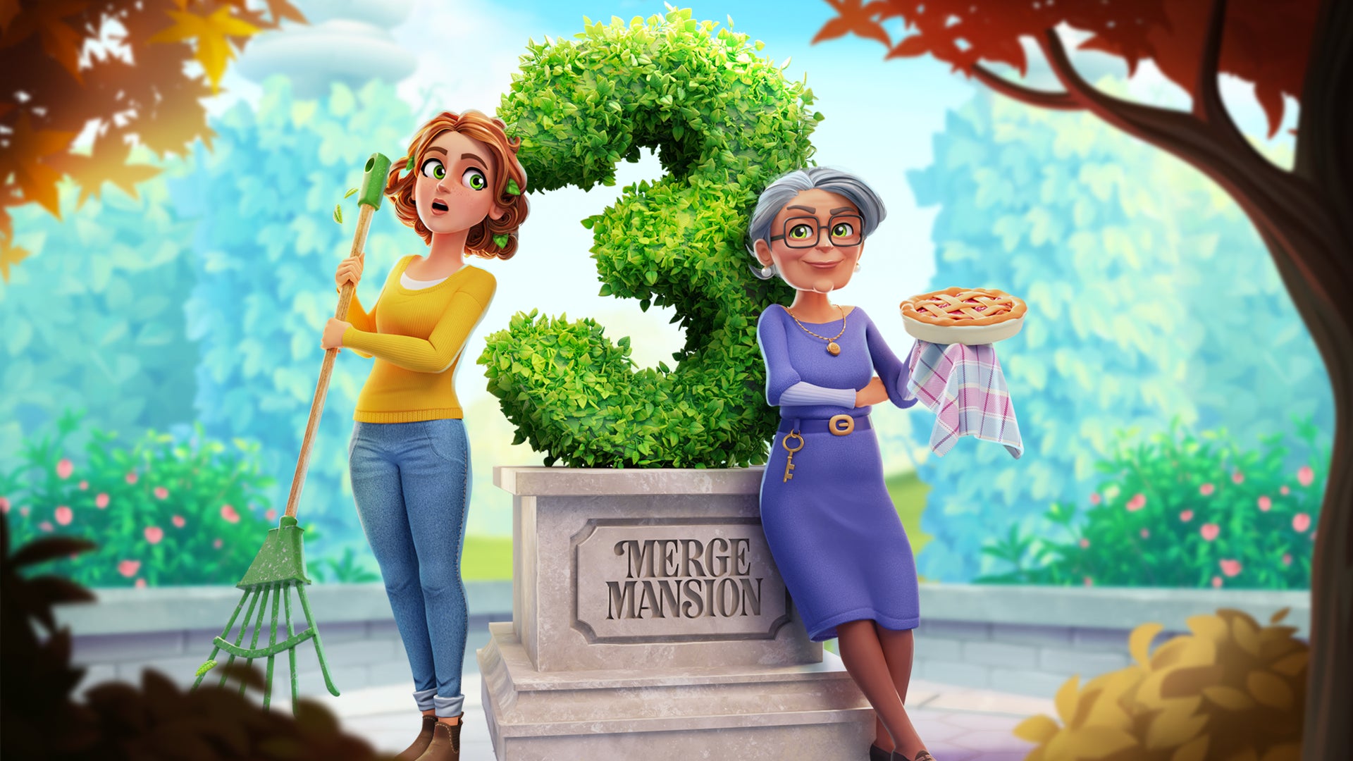 謎のおばあちゃんが登場する大人気マージゲーム『マージマンション』が3周年キャンペーンを開催! 謎のおばあちゃんが登場する大人気マージゲーム『マージマンション』が3周年キャンペーンを開催!