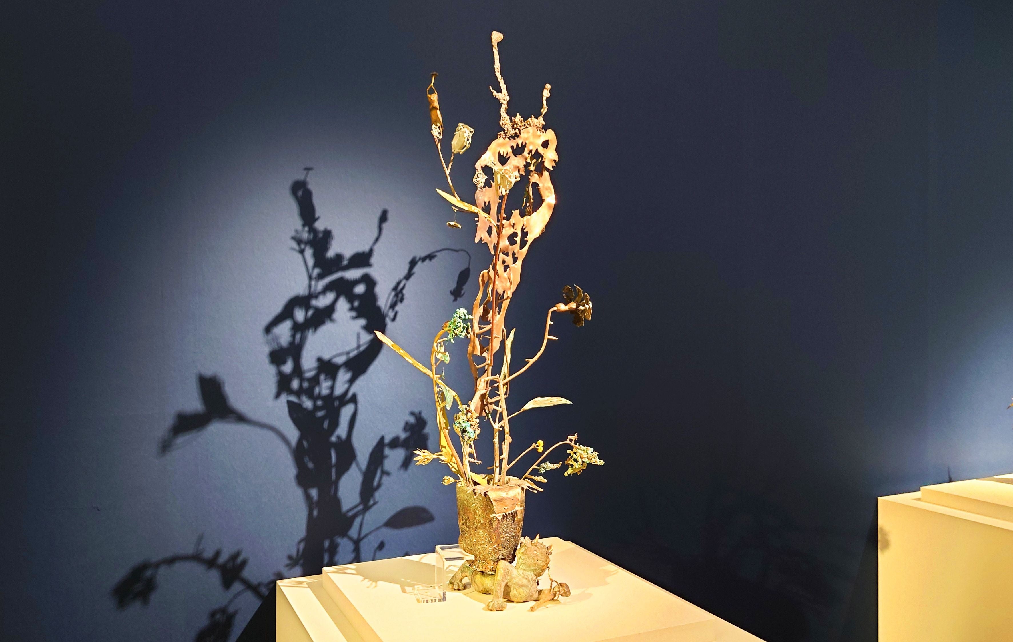 梶浦聖子《地上から私が消えても、青銅》2023年