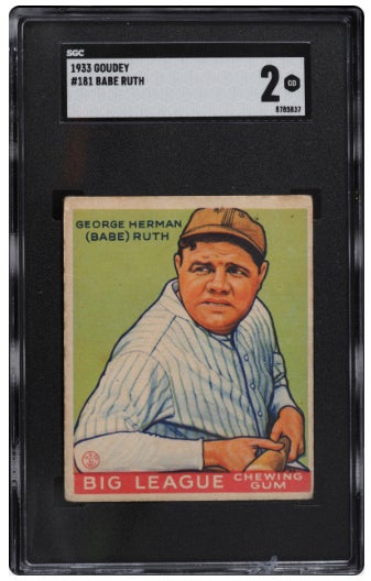 altableのスポーツカード：ベイブ・ルース