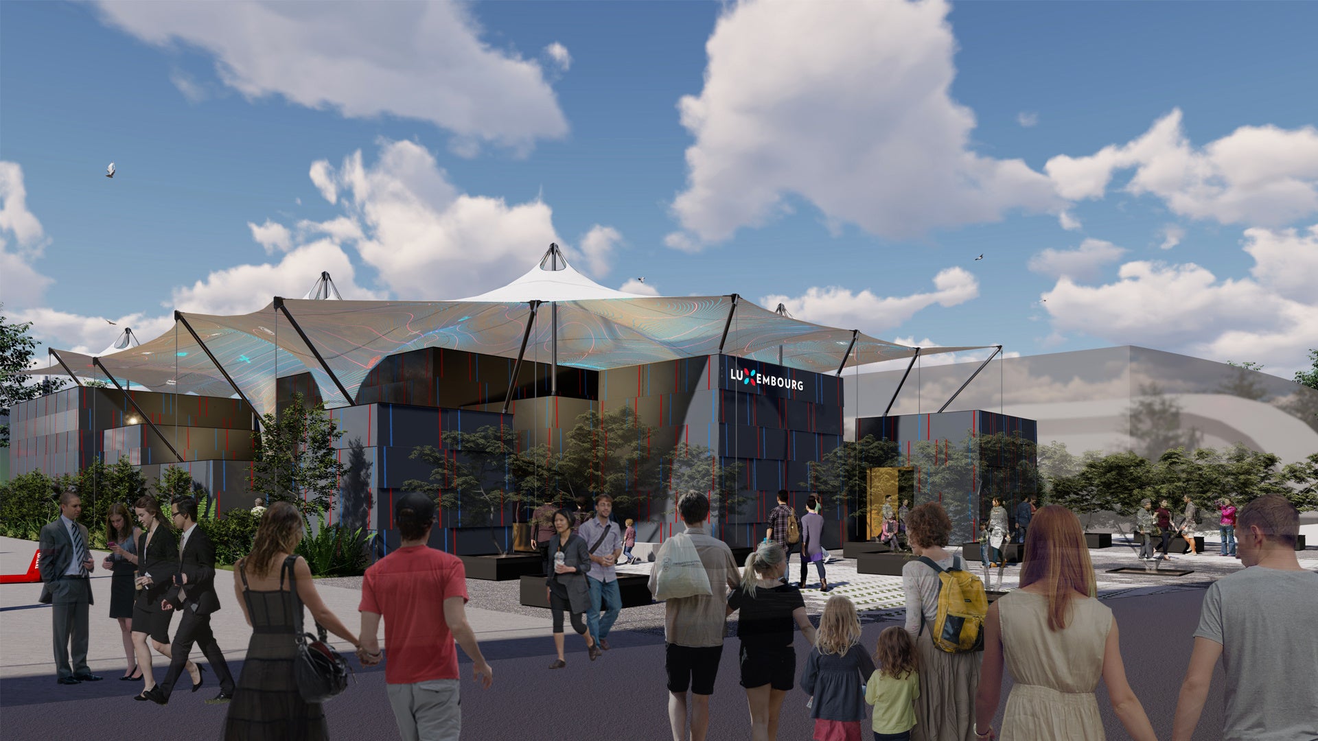 ルクセンブルクパビリオン 外観イメージ　©STDM/jangled nerves