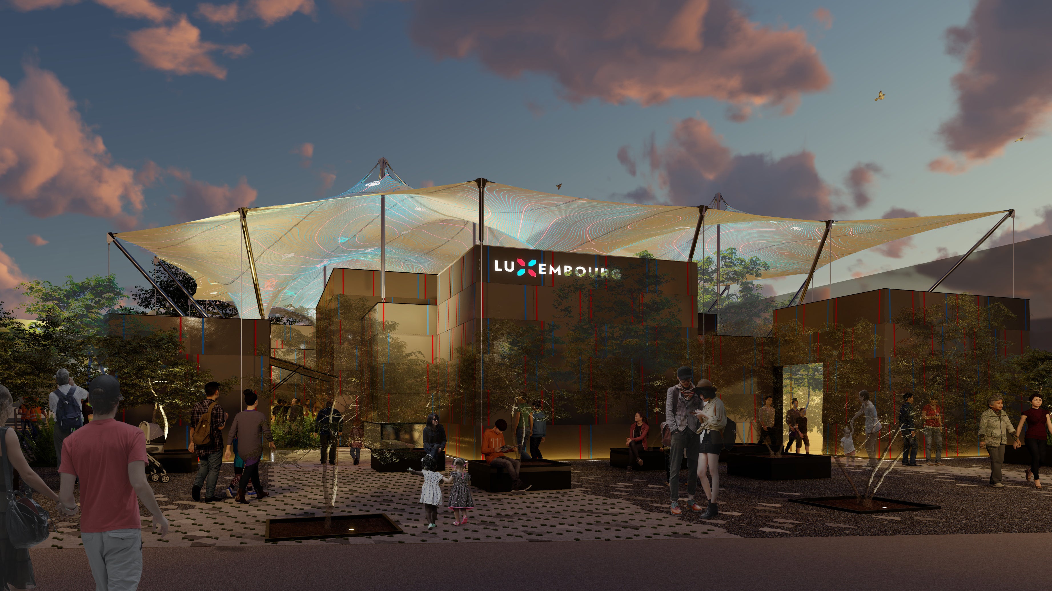 ルクセンブルクパビリオン 外観イメージ ©STDM/jangled nerves