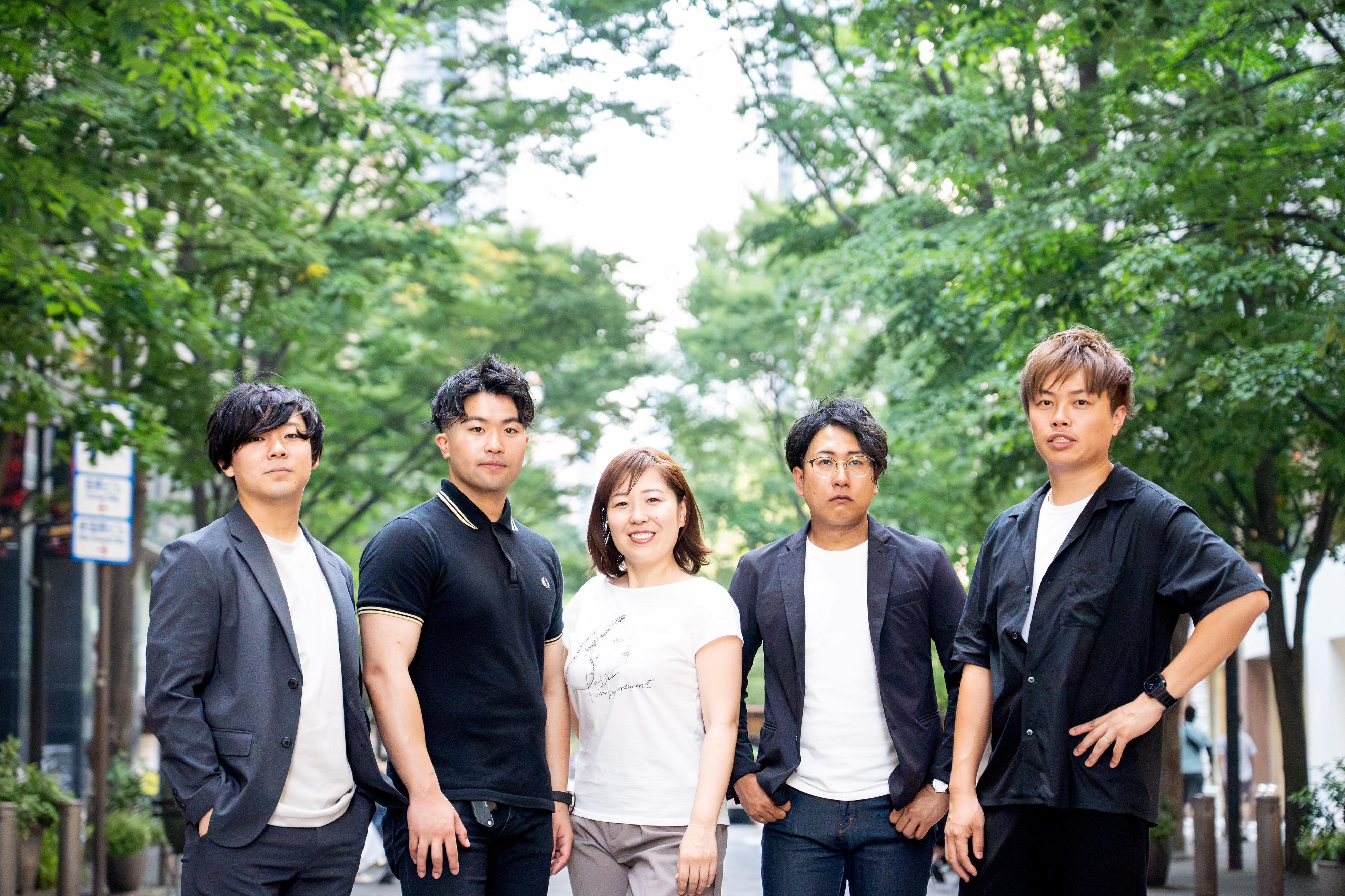 左から前田将宏、渡雄太吉武利起、山田真里、柴田雄平、WIB渡雄太氏