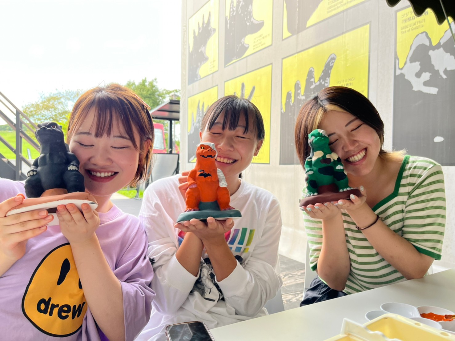 ▲みんなで一緒に自分だけのゴジラを作ろう！