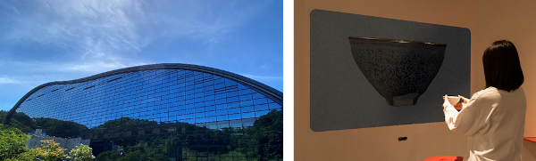 6種類の名茶碗を高精細8Kの3DCGで隅々まで鑑賞できる「8K文化財鑑賞