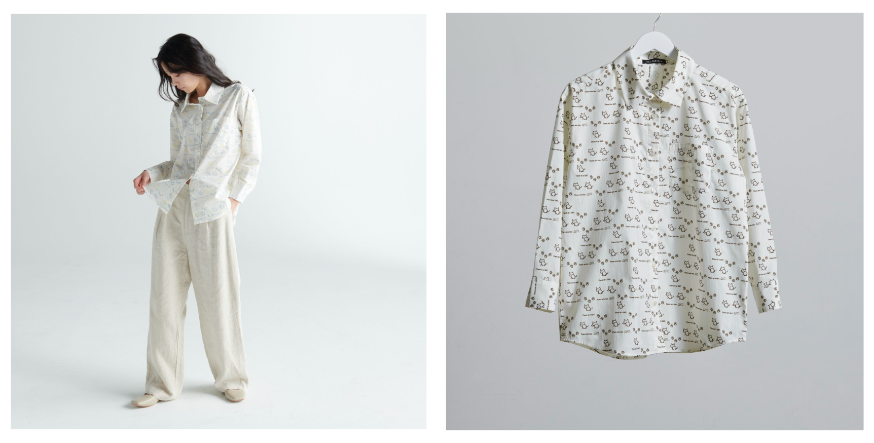 写真左：ミックス、写真右：ブラウン