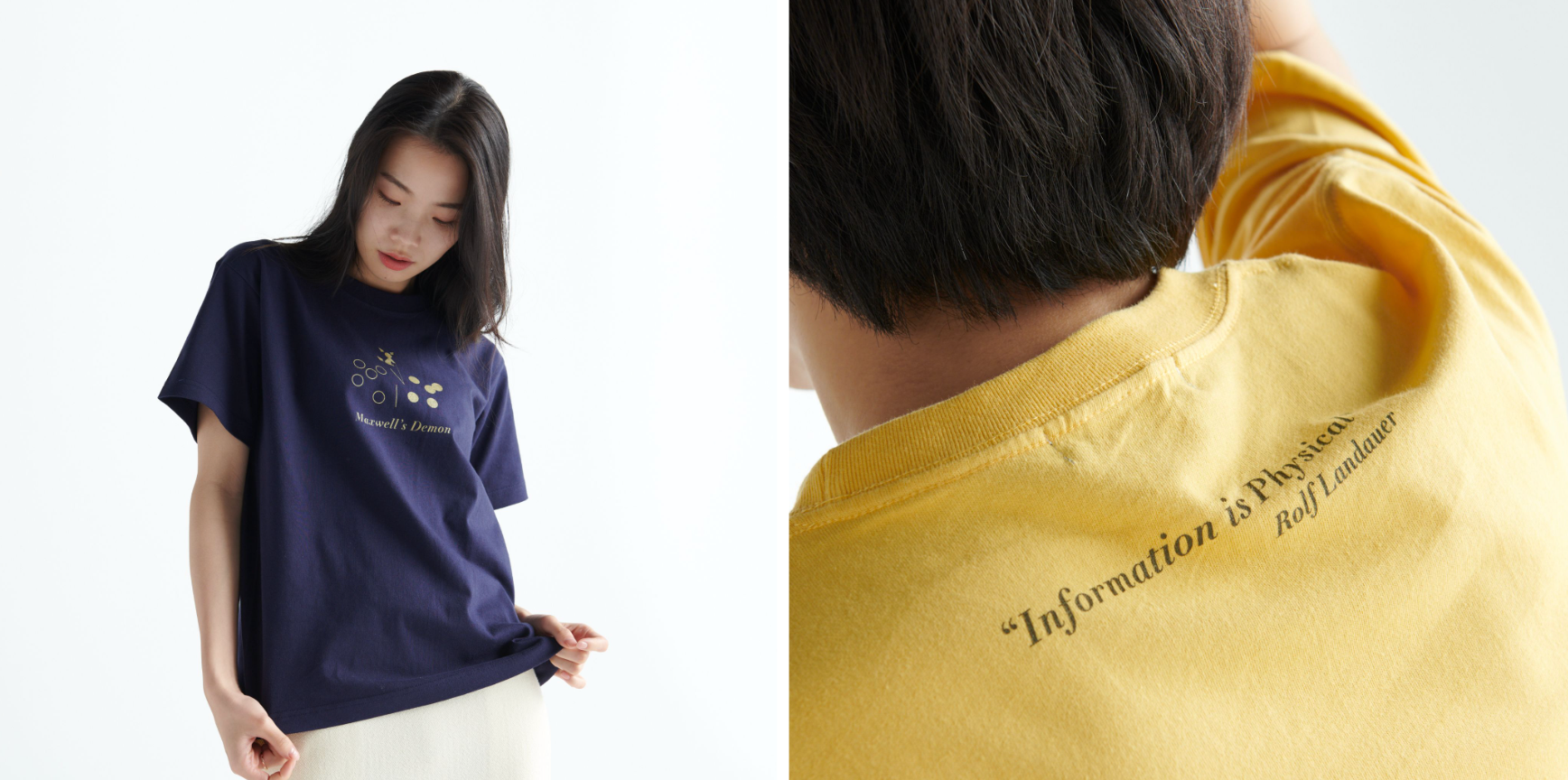 ネイビー（左）、イエロー（右）