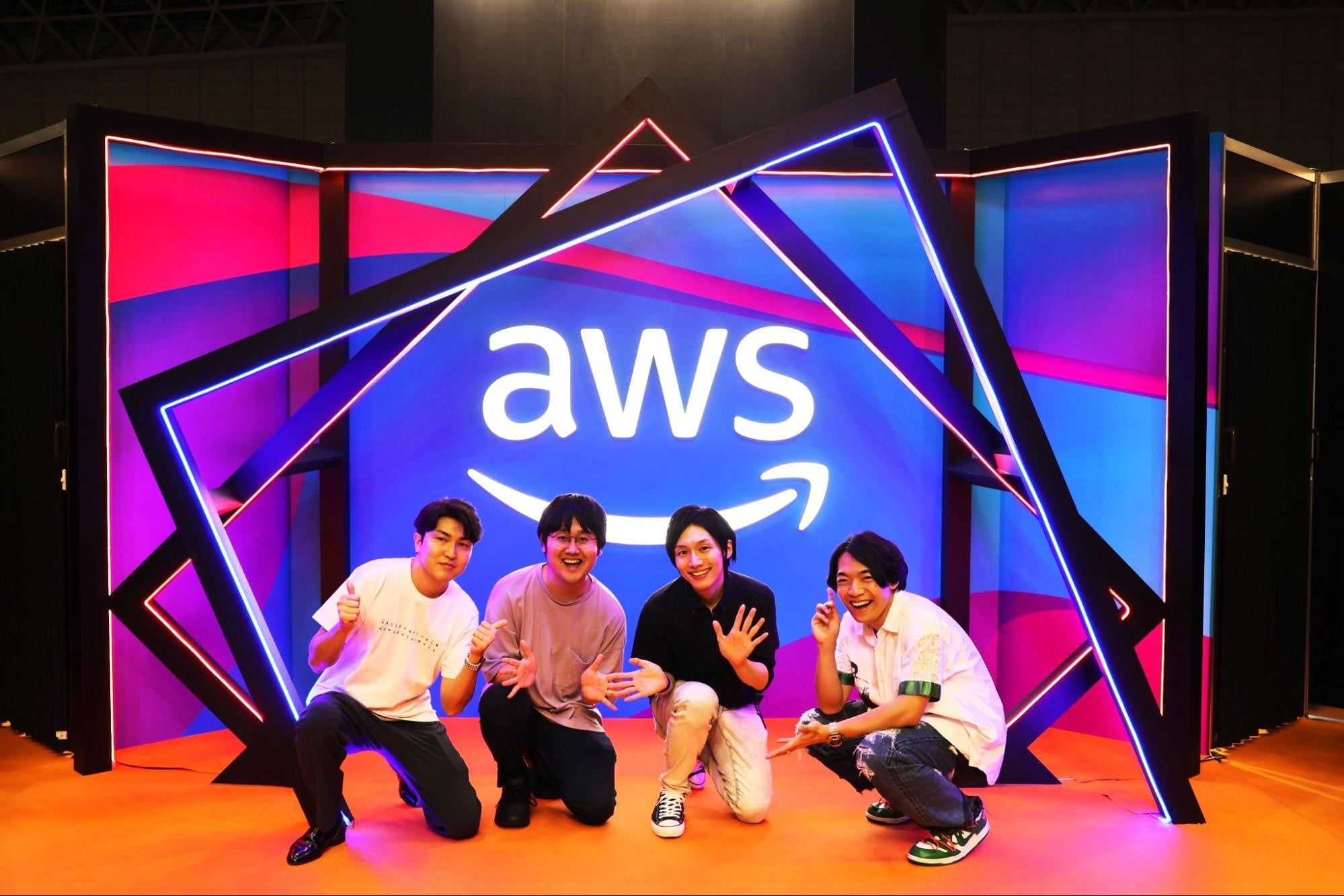 左からfalcon・鶴崎修功・AWS 髙橋敏行氏・伊沢拓司