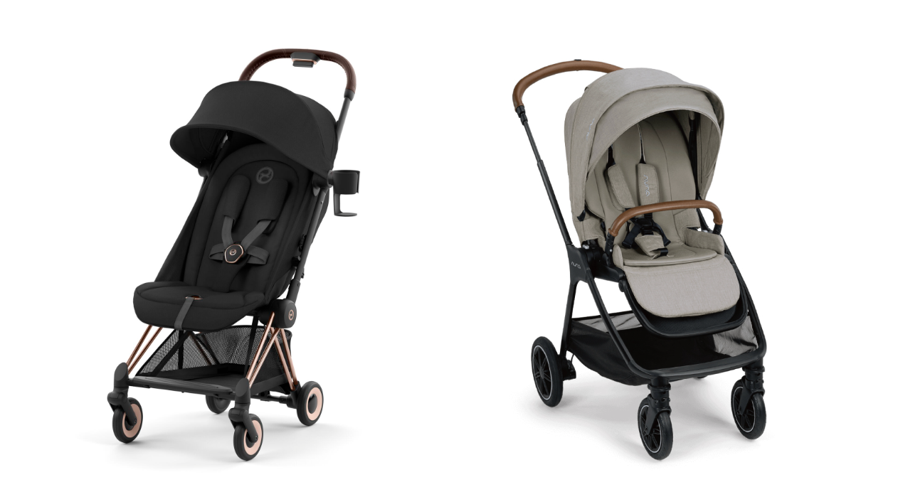 (左) 2023年9月に発売されたcybex コヤ・(右) デザイン性が人気のTRIV next