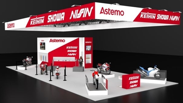 Exterior image of Hitachi Astemo booth (exhibition location Hall 13 A52)