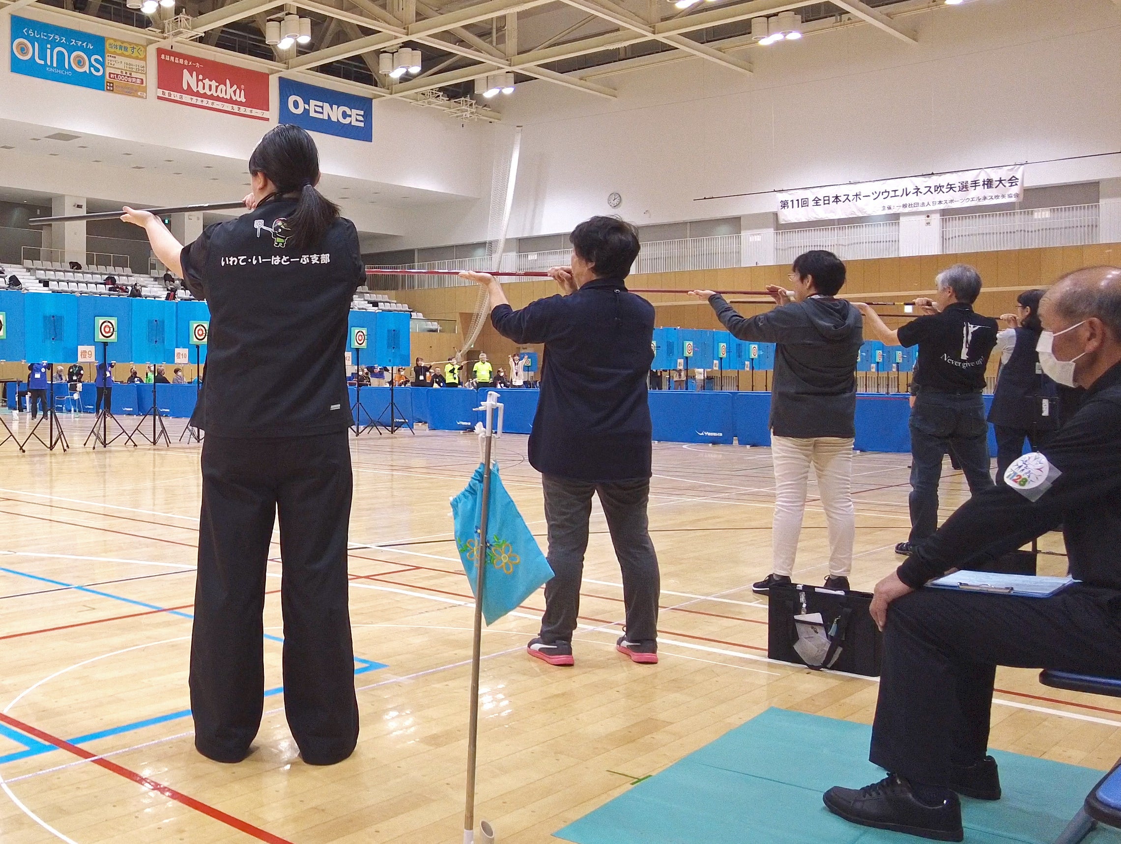 前回（全日本選手権）大会の競技風景　＠墨田区総合体育館