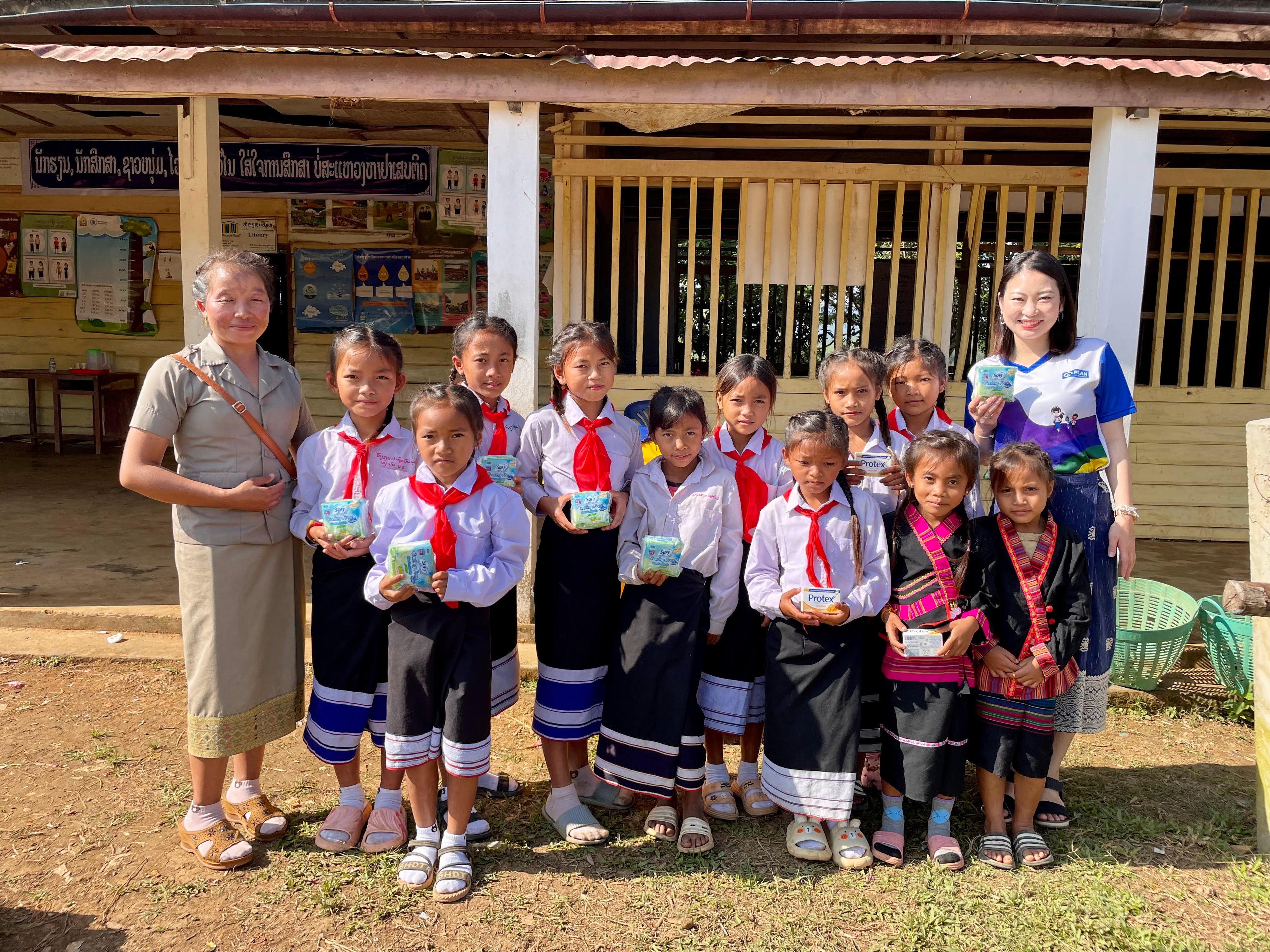 ラオスにおける「女の子の衛生改善」プロジェクト