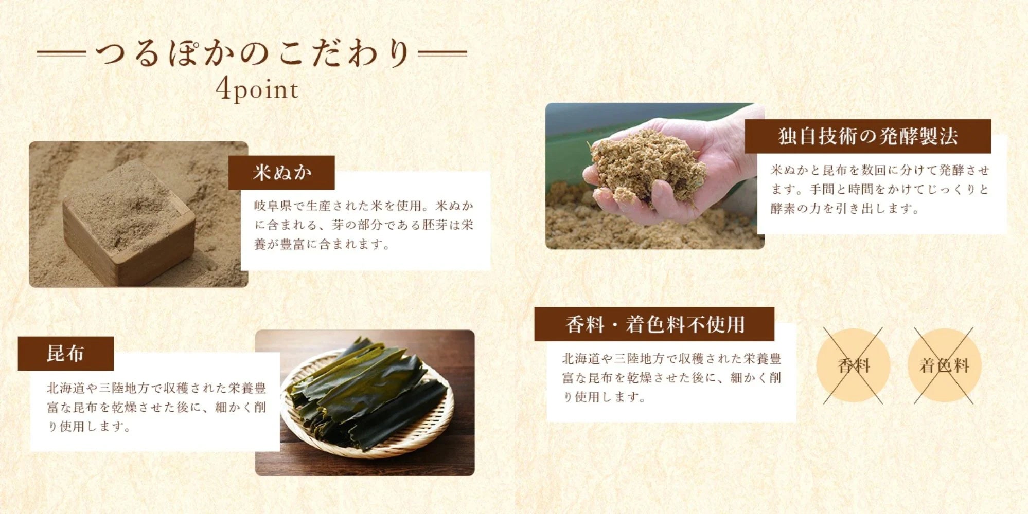 つるぽかのこだわり