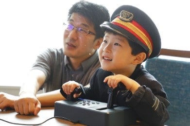 シミュレーター操作の様子