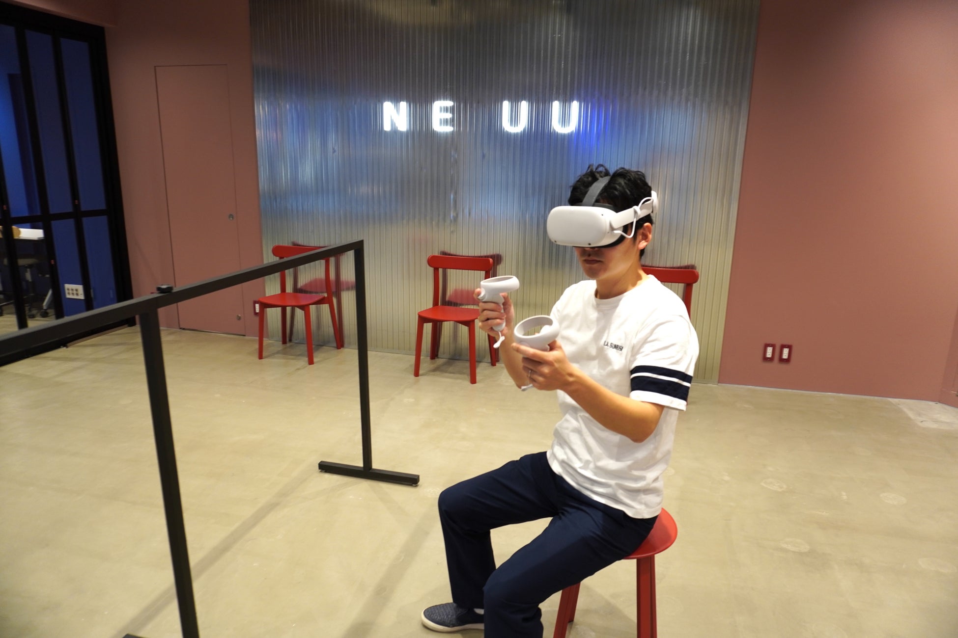 デバイスを装着した体験イメージ