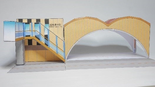  「ペーパージオラマワークショップ」箱根湯本駅