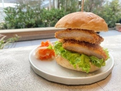 「高座豚のロースカツバーガー」