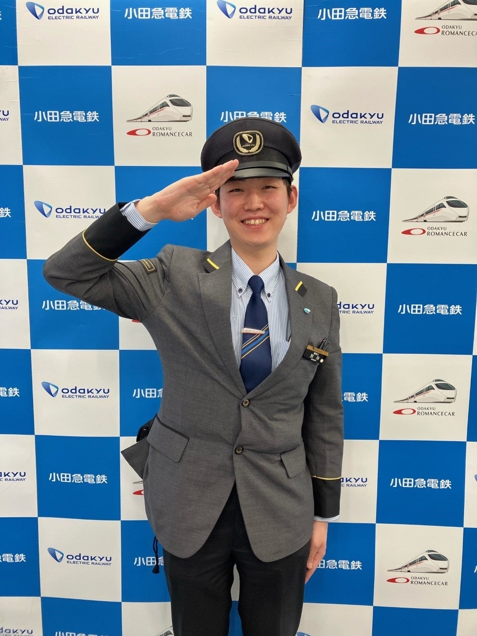 【非売品】小田急　親子鉄道教室参加者用帽子 鉄道キッズ 車掌＆運転士 帽子（白）バージョンを新発売