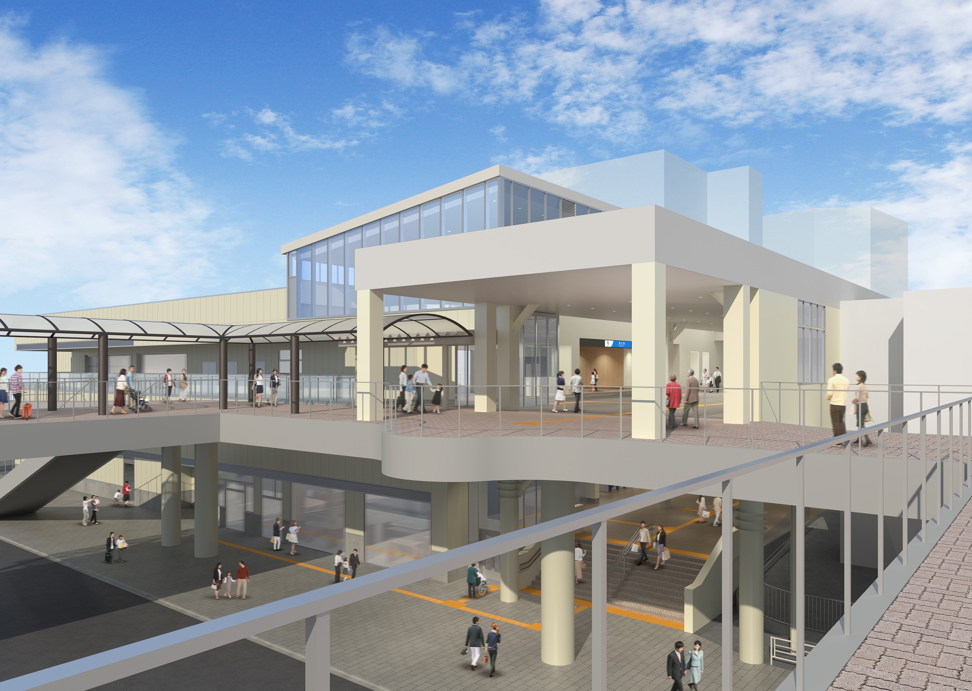 藤沢駅の完成イメージ