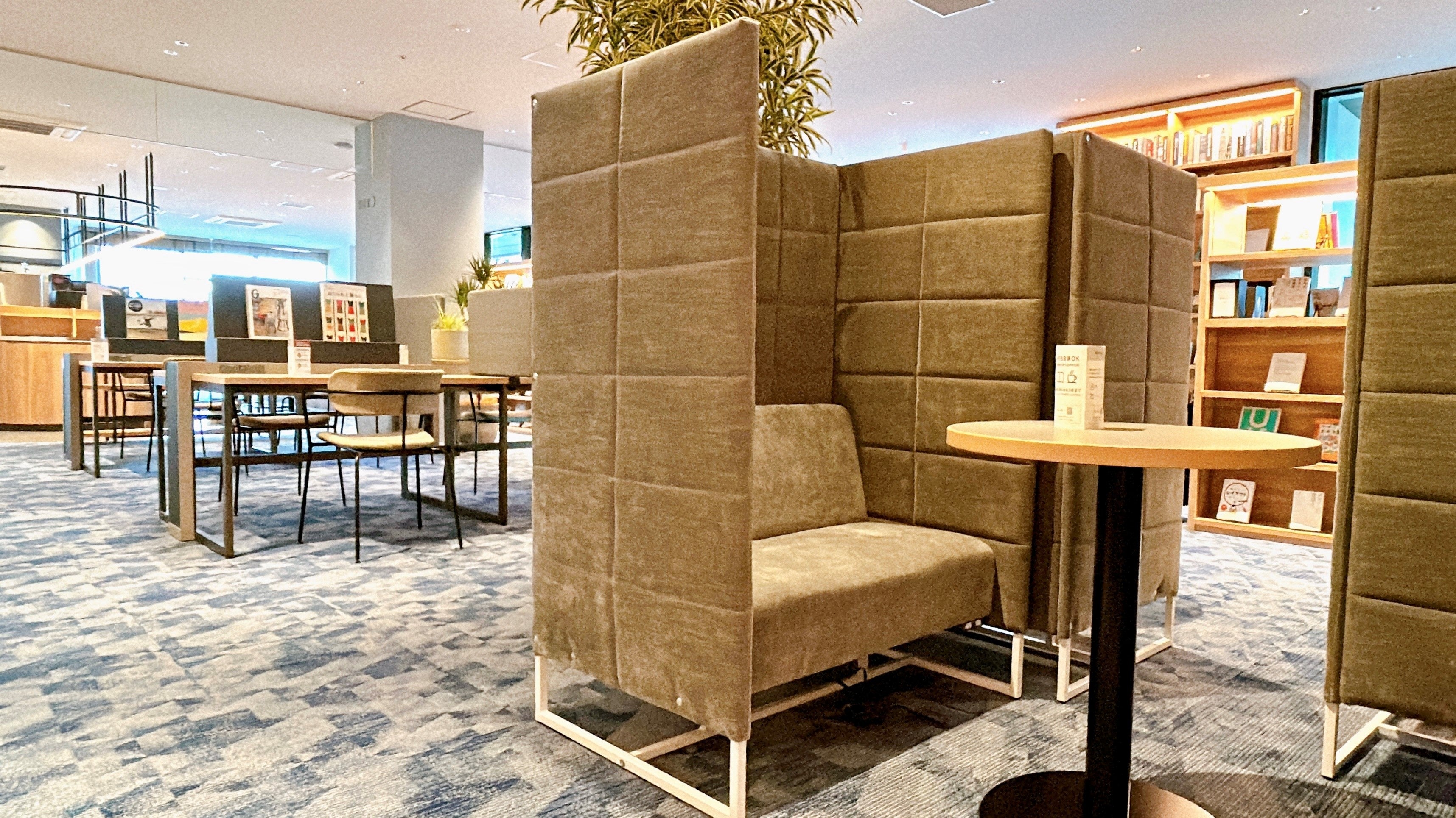 集中した作業に適したワーク席