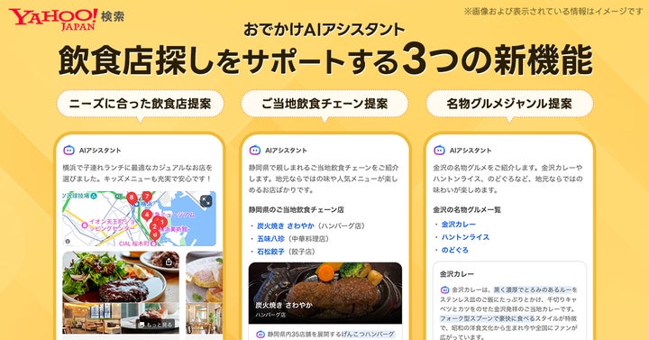 Yahoo!検索】「おでかけAIアシスタント」において、多様なニーズに Yahoo!検索】「おでかけAIアシスタント」において、多様なニーズに