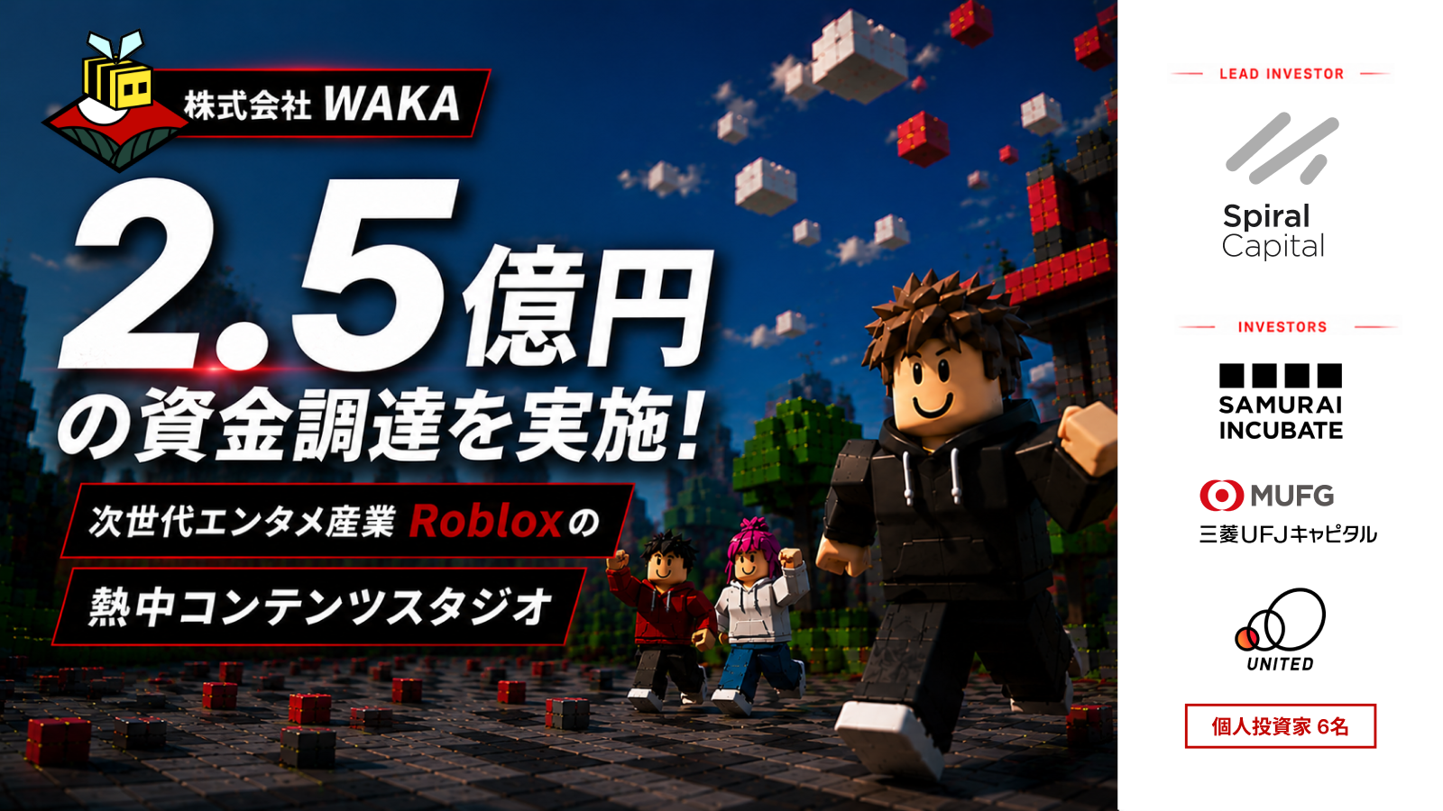 EbuAction→WAKAへ社名変更！2.5億円調達でIPゲーム事業本格化