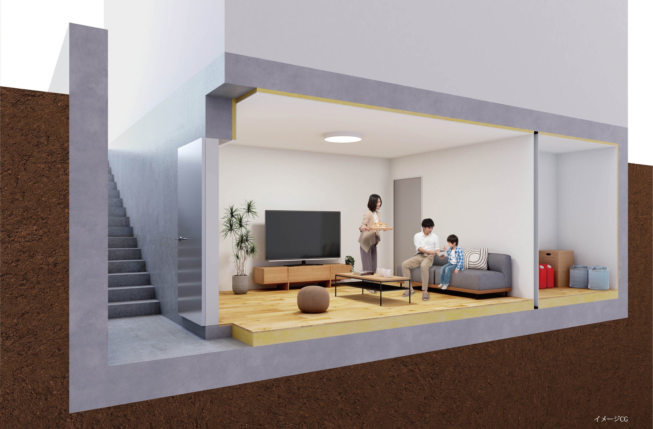 地下室（シェルタースペース含む）イメージ