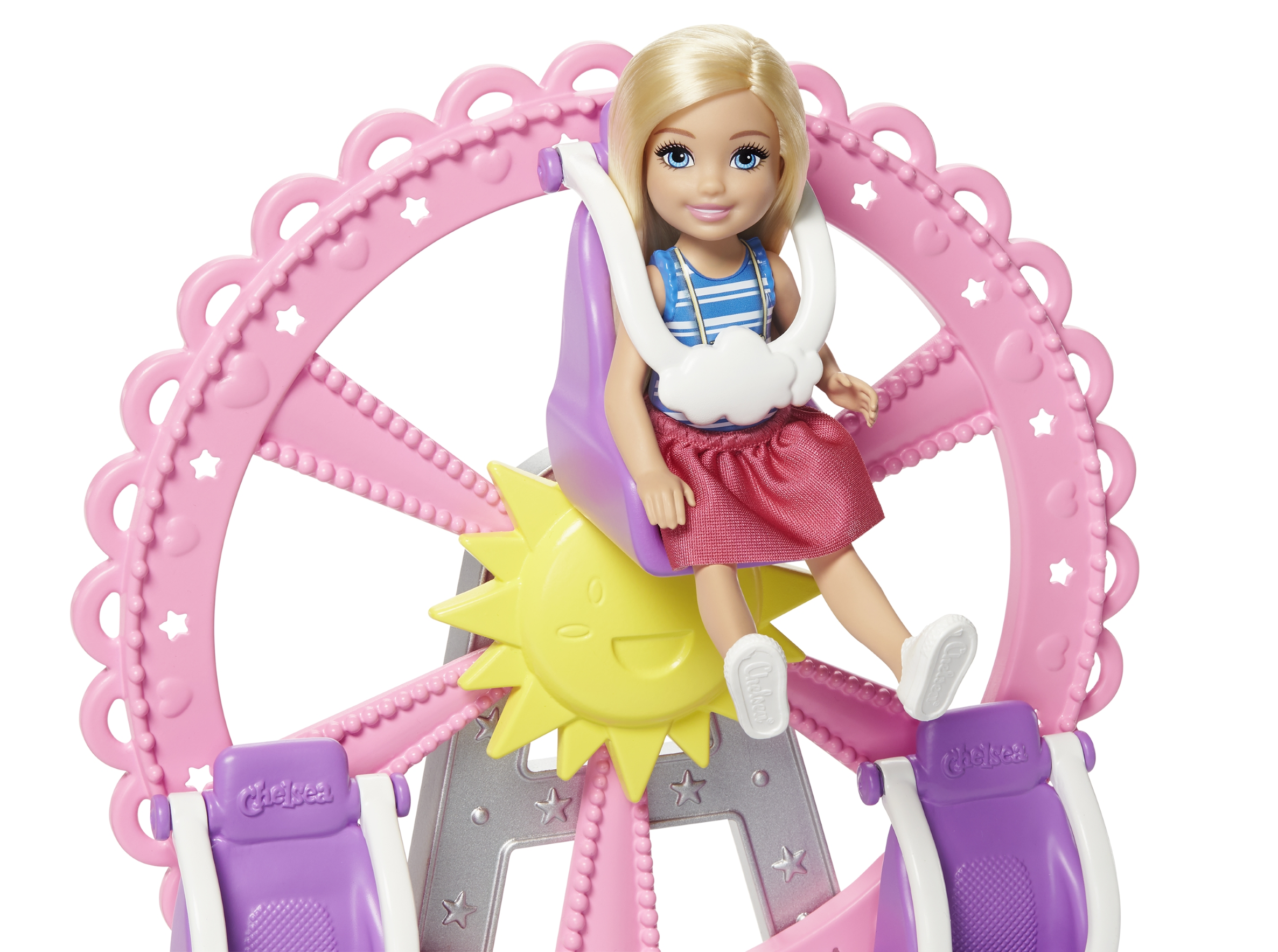 チェルシーを座らせて 実際に観覧車を回して遊べる