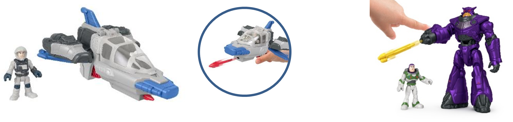 　　　バズ＆ビークル　　　　　　　　　トリガーを引くとミサイルが発射！　　　　　　　バズ＆ザーグ