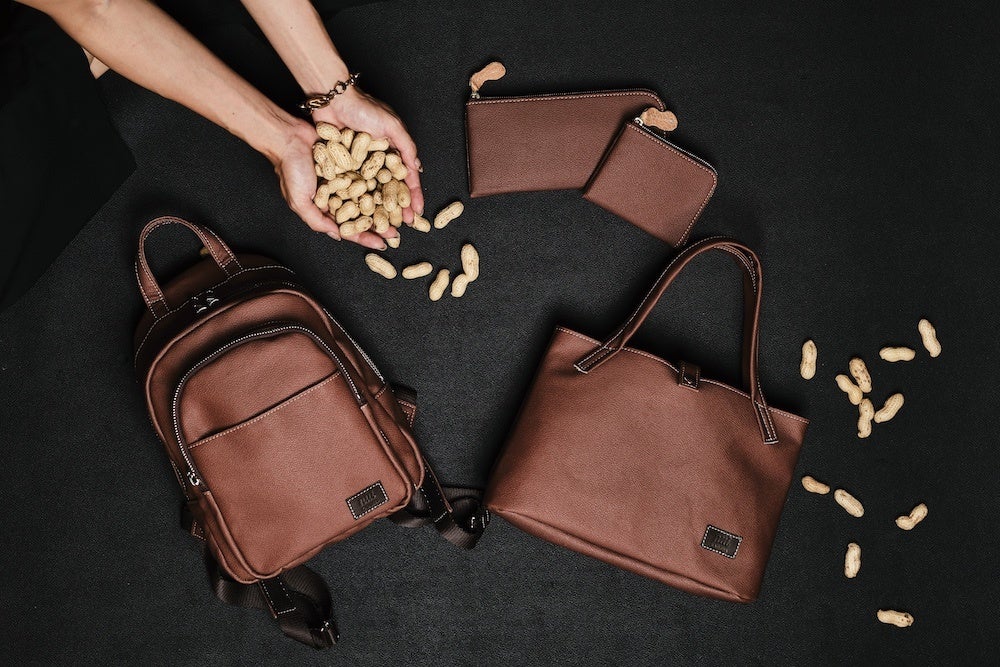 落花生の薄皮から「ピーナッツレザー」へ