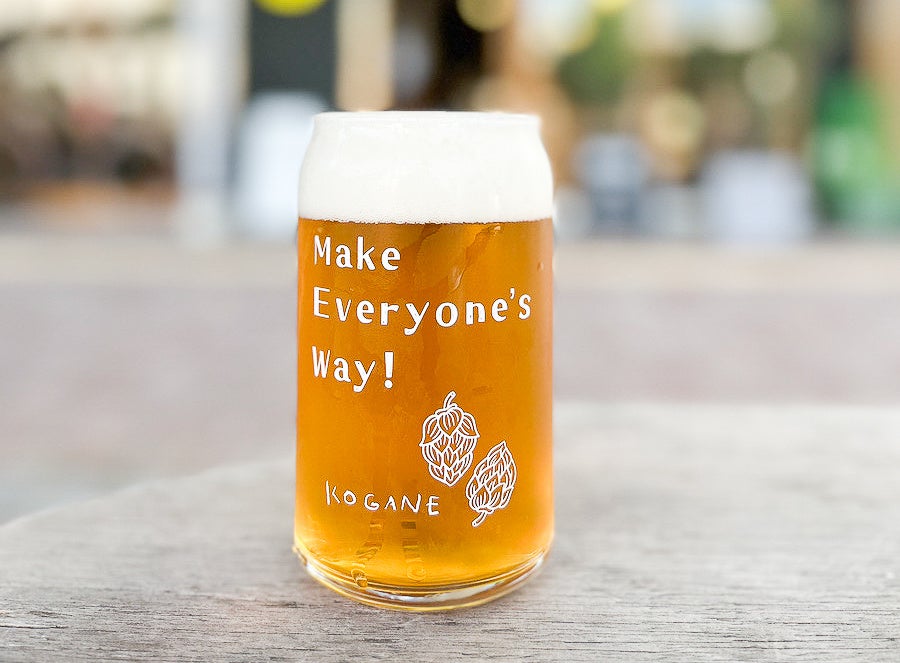 自社醸造予定のクラフトビール（イメージ） （※写真は他のブリュワリーで醸造したKOGANEオリジナルビール）