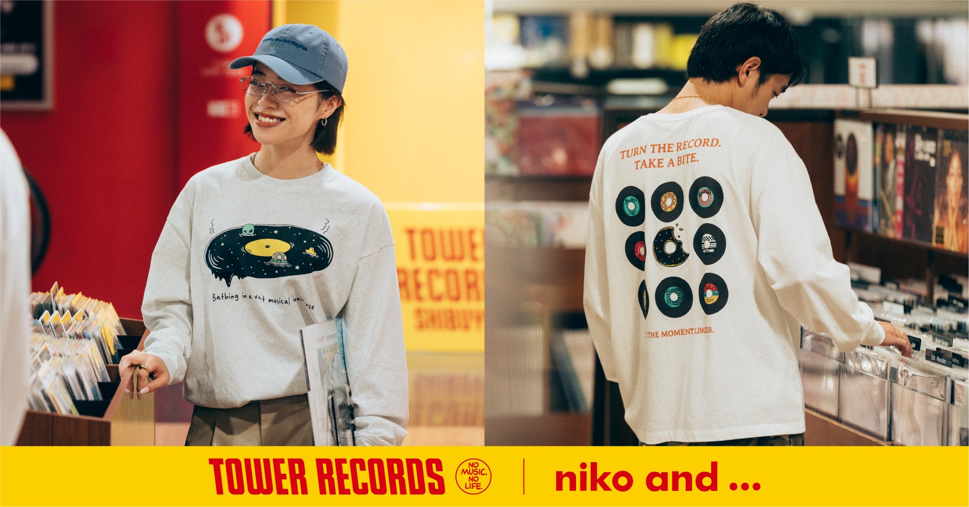 音楽ファン注目!「niko and ...」が、“音楽好きの日常”を彩る「タワーレコード」との特別コラボレーションアイテムを8月29日(金)発売開始