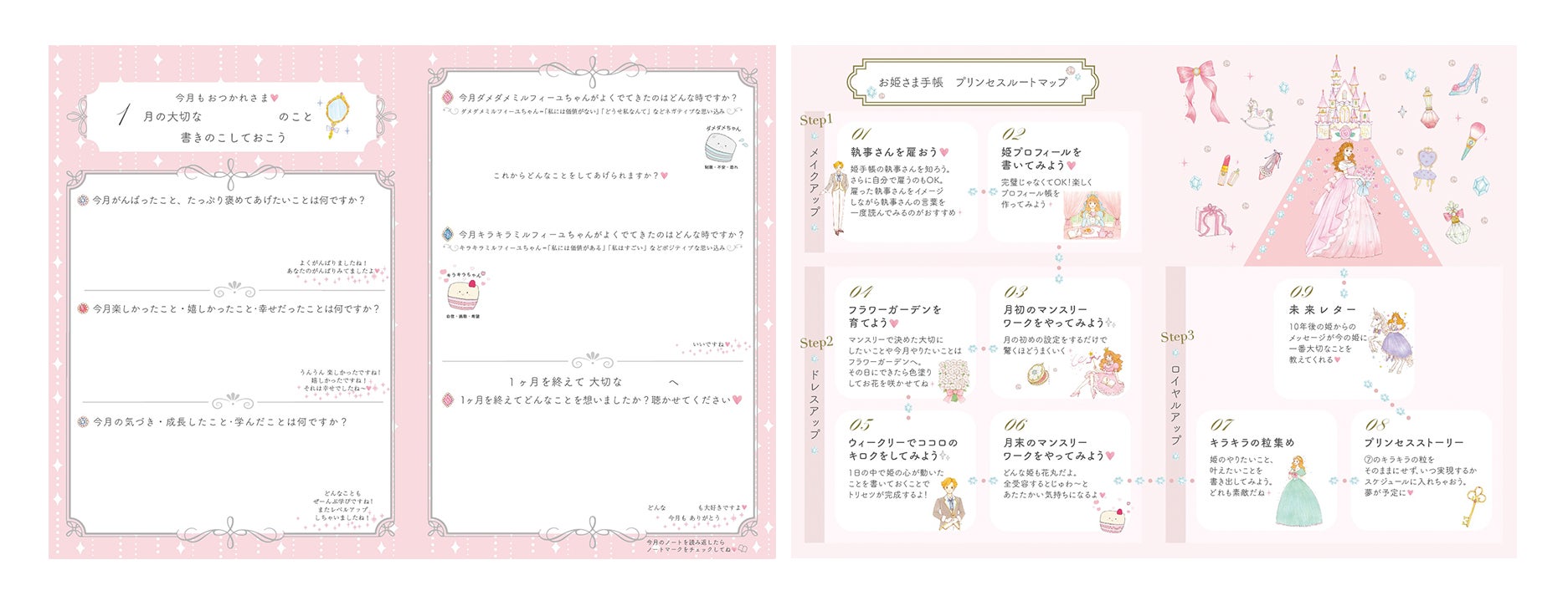お姫さま手帳 2025 ホワイト 毎年即完売!手に入らないと話題の「お姫さま手帳」2025年版が