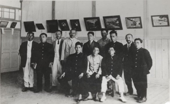展覧会場での写真（1924年）