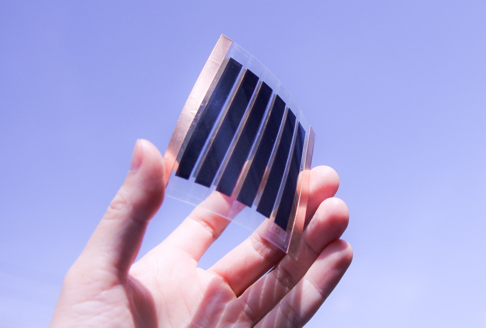 インクジェットプリンターで作成したフレキシブル太陽電池